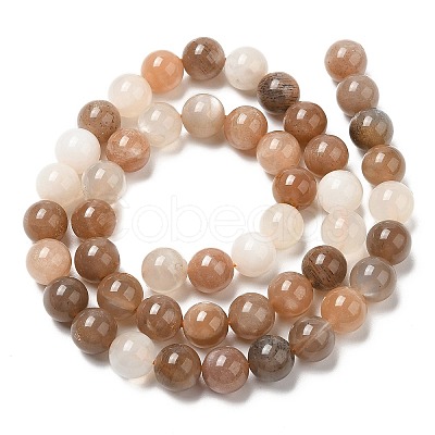 Natural Multi-Moonstone Beads Strands G-J157-8mm-06-1