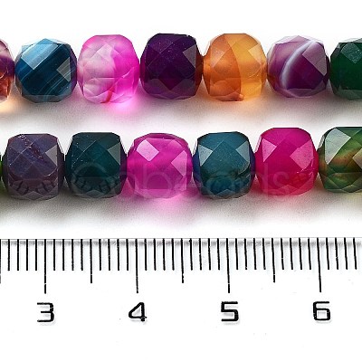 Natural Agate Dyed Beads Strands G-H028-A08-04-1