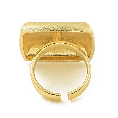 Brass Open Cuff Rings for Women RJEW-U011-03G-02-1