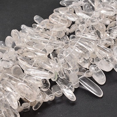 Natural Quartz Crystal Nuggets Beads Strands G-E271-52-1