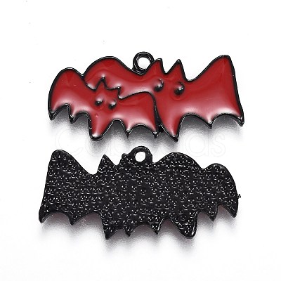 Halloween Theme Alloy Enamel Pendants ENAM-J649-08B-01-1