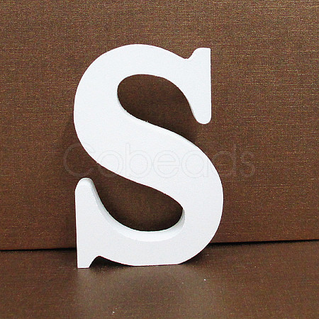 Letter Wooden Ornaments LETT-PW0002-61S-1