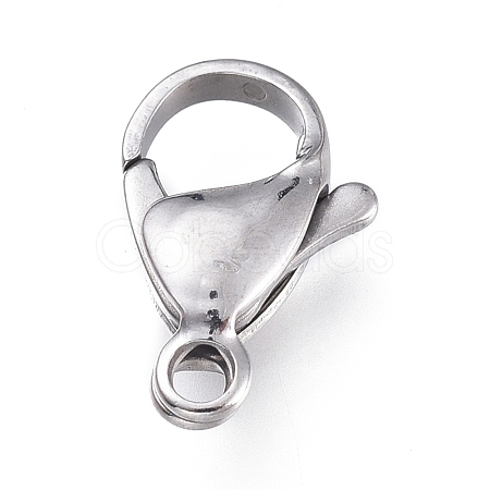 Tarnish Resistant 316 Surgical Stainless Steel Lobster Claw Clasps X-STAS-M281-01P-F-1