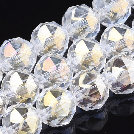 Electroplate Glass Beads Strands EGLA-S174-03H-1