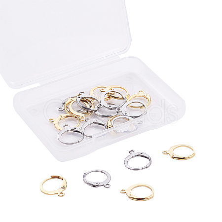 304 Stainless Steel Leverback Earring Findings STAS-CJ0001-50-1