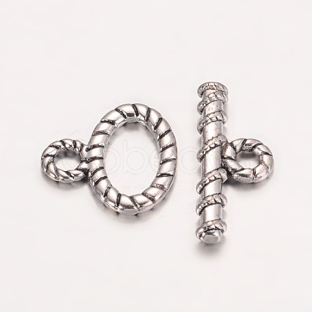 Tibetan Style Toggle Clasps LF0206Y-NF-1