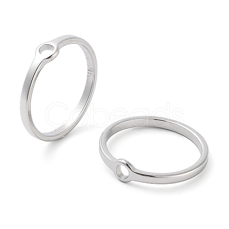 Non-Tarnish 304 Stainless Steel Finger Rings RJEW-E164-11P-6-1