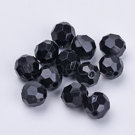 Transparent Acrylic Beads X-TACR-Q257-8mm-V72-1