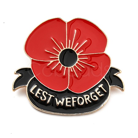 Veteran Poppy Badge: Unique Military Style Emblem for Patriotic Fashion Statement ST9672097-1