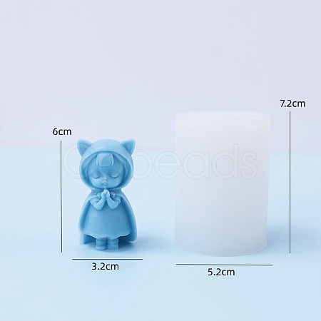Girl DIY Food Grade Silicone Candle Molds PW-WG28108-01-1
