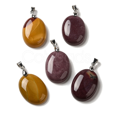 Natural Mookaite Pendants G-Z055-03P-04-1