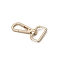 Alloy Swivel Clasps, Swivel Snap Hook, Light Gold, 58x32mm