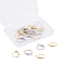 304 Stainless Steel Leverback Earring Findings, with Loop, Platinum & Golden, 14.5x12.5x2mm, Hole: 1.2mm, 10pcs/color, 2 colors, 20pcs/box