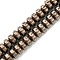 Synthetic Non-Magnetic Hematite Beads Strands, Disc, Heishi Beads, Coffee Plated, 8x4.5mm, Hole: 1.1mm, about 87pcs/strand, 16.06''(40.8cm)