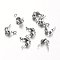 Tarnish Resistant Stainless Steel Bead Tips, Calotte Ends, Clamshell Knot Cover, Stainless Steel Color, 7x4mm, Hole: 1mm, Inner: 3mm