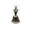 Brass Mini Altar Bells for Witchcraft Wiccan Altar Supplies, Multi-Purpose Hand Bells for Craft Alarm School Church Classroom Bar, Antique Bronze, 42x20mm