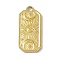 304 Stainless Steel Pendants, Rectangle with Moon & Eye & Star, Golden, 22.5x10.5x2mm, Hole: 2mm