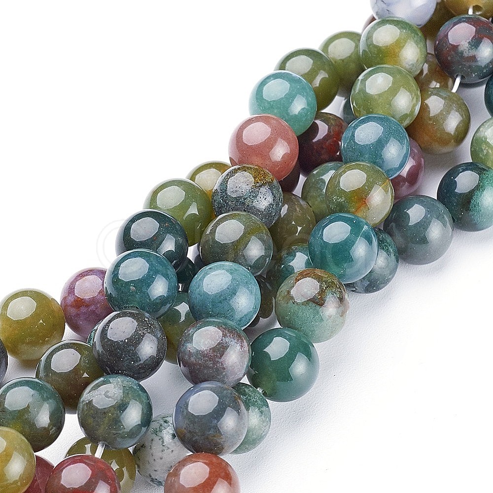 Cheap Natural Indian Agate Beads Strands Online Store - Cobeads.com