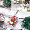 Christmas Theme PVC Plastic Pendant Keychains KEYC-JKC00935-02-2