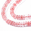 Cherry Quartz Glass Beads Strands G-S366-106-3