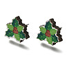 Christmas Printed Wood Stud Earrings for Women EJEW-U025-01A-2