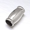 Tarnish Resistant 304 Stainless Steel Magnetic Clasps with Glue-in Ends STAS-M200-A-01-2