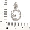 Rack Plating Brass Micro Pave Cubic Zirconia European Dangle Charms KK-L210-015P-G-3