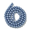 Eco-Friendly Dyed Glass Pearl Round Beads Strands HY-A002-6mm-RB015-3