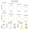 DIY Brass Geometry Hoop Earring Making Kit DIY-YW0008-60-2