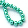 Baking Painted Pearlized Glass Pearl Round Bead Strands HY-Q003-4mm-29-4