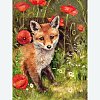 DIY Fox Pattern Diamond Painting Kits WG20439-06-1