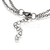 304 Stainless Steel Multi-strand Charm Bracelets BJEW-JB04501-3