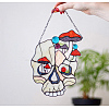 Acrylic Skull Wall Decorations DARK-PW0001-126A-1