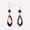 Cellulose Acetate(Resin) Dangle Earring X-EJEW-JE03159-05-1