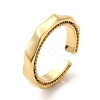 Rack Plating Brass Micro Pave Cubic Zirconia Cuff Rings RJEW-P084-01G-1