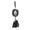 Natural Obsidian Chip Tree of Life Pendants Decoration G-F733-06H-2