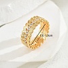 Exquisite Fashion Ears of Wheat Brass Micro Pave Cubic Zirconia Ring for Women Party Gift OI8891-7-1