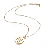 201 Stainless Steel Pendant Necklaces NJEW-H208-03G-3
