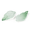 Baking Painted Transparent Glass Petal Beads DGLA-N004-07-3