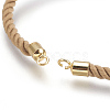 Cotton Cord Bracelet Making KK-F758-03C-G-3