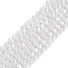 Electroplate Glass Beads Strands X-EGLA-R031-8mm-10-4