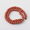 Natural Lava Rock Round Beads Strands G588-8-2