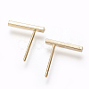 Brass Stud Earrings KK-E768-01G-1