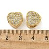 Rack Plating Brass Micro Pave Cubic Zirconia European Beads KK-G513-43G-3