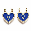 Alloy Enamel Charms ENAM-T012-02V-RS-2