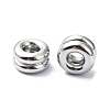 Non-Tarnish 304 Stainless Steel European Beads STAS-Z066-03P-1