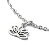 Non-Tarnish 304 Stainless Steel Pendant Necklaces NJEW-B078-05P-1