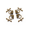 Tibetan Style Toggle Clasps GLF0026Y-NF-3