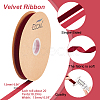 Single Face Velvet Ribbons OCOR-WH0080-14B-01-2