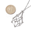 Non-Tarnish Stainless Steel Macrame Pouch Empty Stone Holder for Necklace Makings NJEW-JN04826-02-3